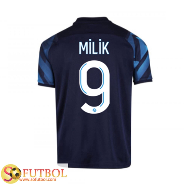 Camiseta Futbol Marsella OM (MILIK 9) Alternativo 2021/2022