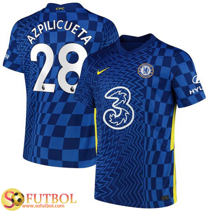Camiseta Futbol FC Chelsea (Azpilicueta 28) Titular 2021/2022
