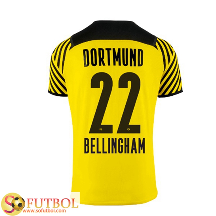 Camiseta Futbol Dortmund BVB (Bellingham 22) Titular 2021/2022