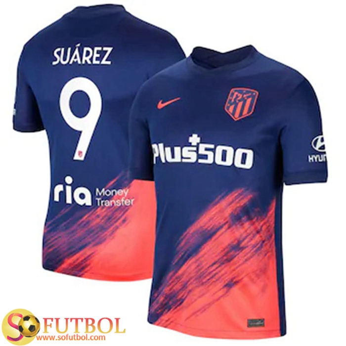 Camiseta Futbol Atletico Madrid (Suarez 9) Tercero 2021/2022