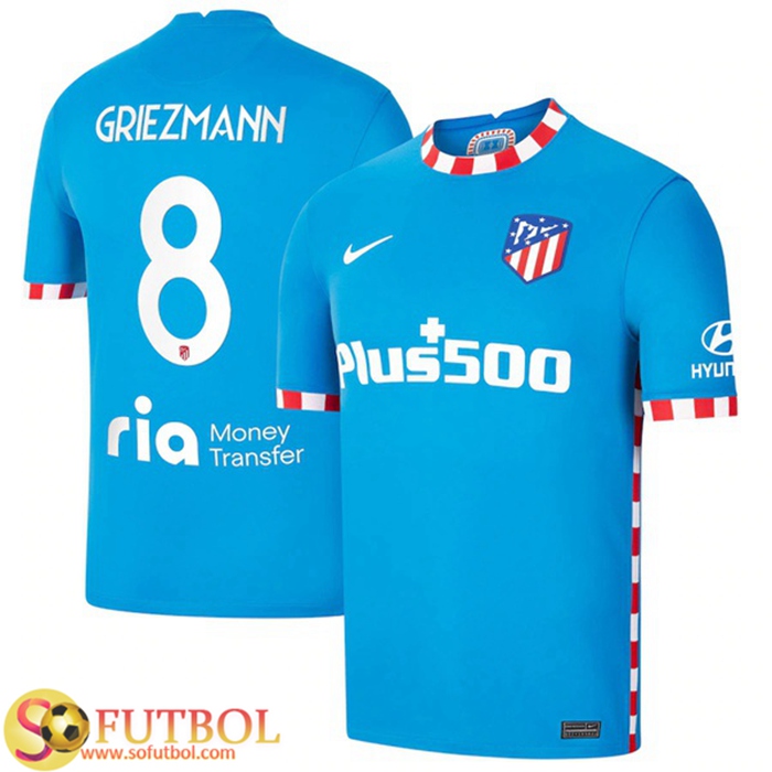 Camiseta Futbol Atletico Madrid (Griezmann 8) Alternativo 2021/2022