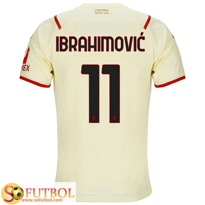 Camiseta Futbol AC Milan (IBRAHIMOVIC 11) Alternativo 2021/2022