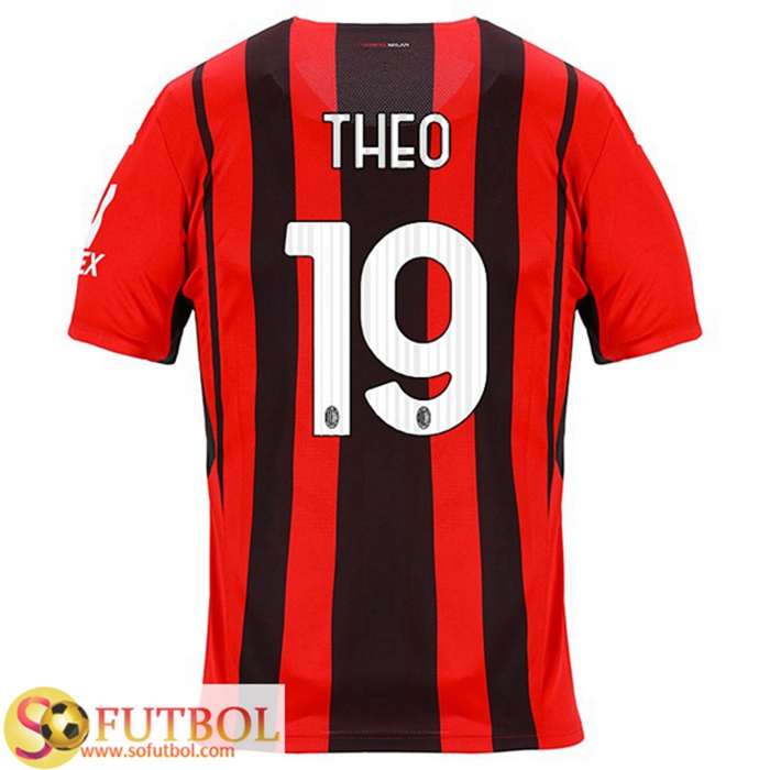 Camiseta Futbol AC Milan (THEO 19) Titular 2021/2022