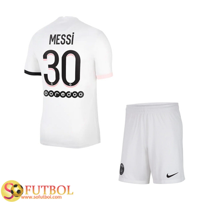 Camiseta Futbol Jordan PSG (Messi 30) Ninos Alternativo 2021/2022