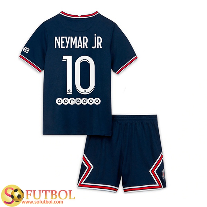ideología Romance Discreto Imitaciones Camiseta Futbol Jordan PSG (Neymar Jr 10) Ninos Titular  2021/2022 Baratas
