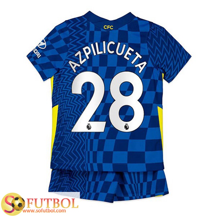 Camiseta Futbol FC Chelsea (Azpilicueta 28) Ninos Titular 2021/2022
