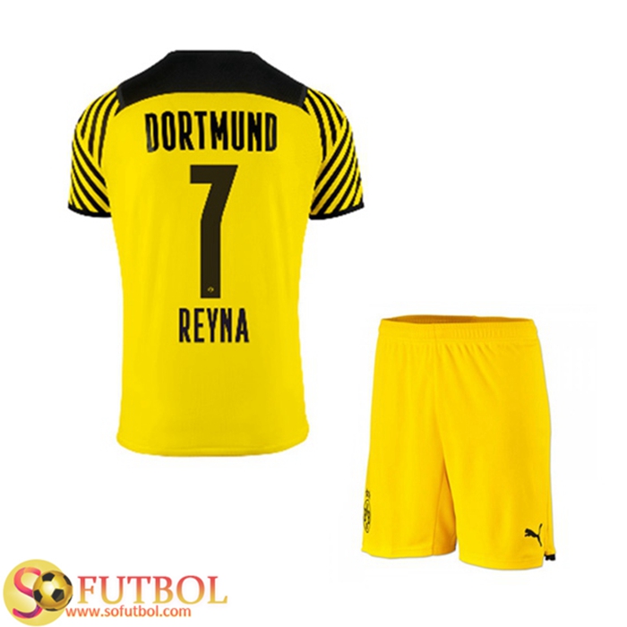 Camiseta Futbol Dortmund BVB (Reyna 7) Ninos Titular 2021/2022