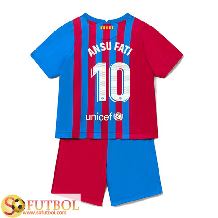 Camiseta Futbol FC Barcelona (Ousmane Dembele 7) Ninos Titular 2021/2022