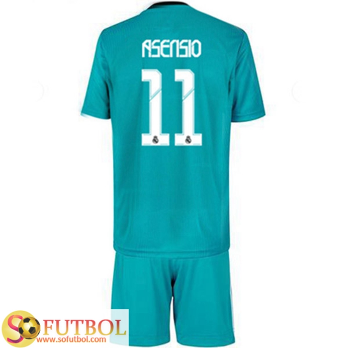 Camiseta Futbol Real Madrid (Asensio 11) Ninos Tercero 2021/2022