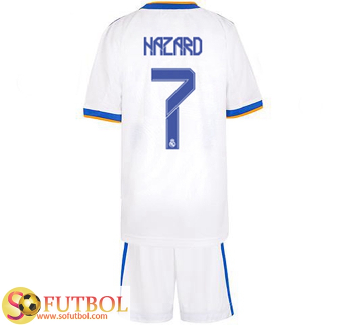 Camiseta Futbol Real Madrid (Hazard 7) Ninos Titular 2021/2022