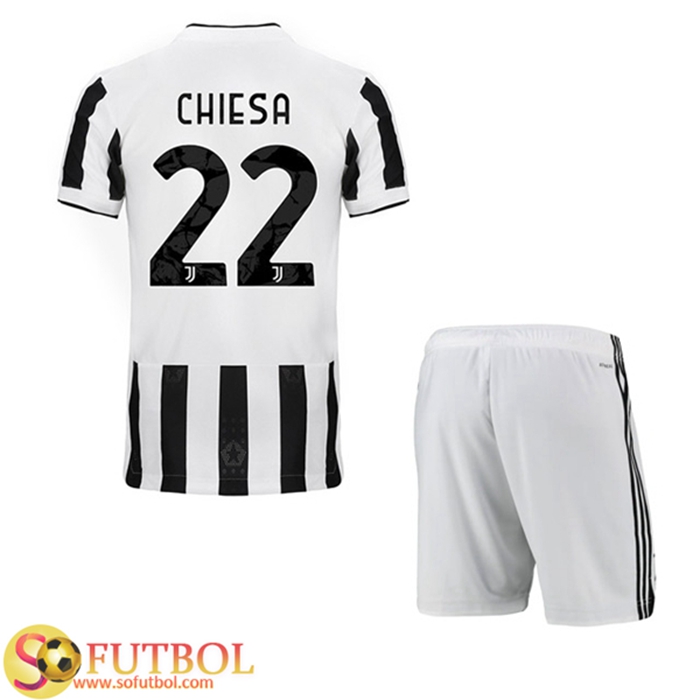 Camiseta Futbol Juventus (CHIESA 22) Ninos Titular 2021/2022