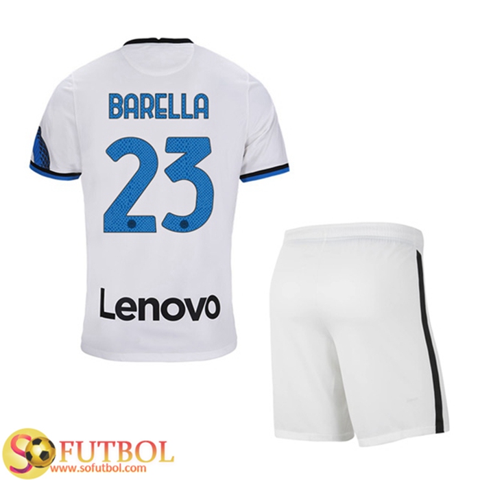 Camiseta Futbol Inter Milan (BARELLA 23) Ninos Alternativo 2021/2022