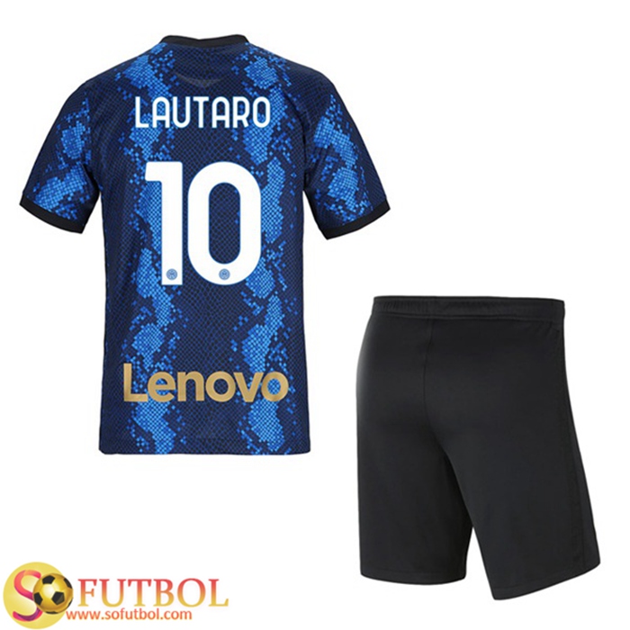 Camiseta Futbol Inter Milan (LAUTARO 10) Ninos Titular 2021/2022
