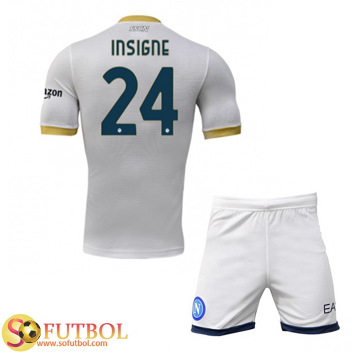 Camiseta Futbol SSC Napoli (INAIGNE 24) Ninos Alternativo 2021/2022