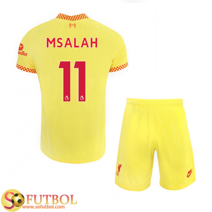 Camiseta Futbol FC Liverpool (Mohamed Salah 11) Ninos Tercero 2021/2022