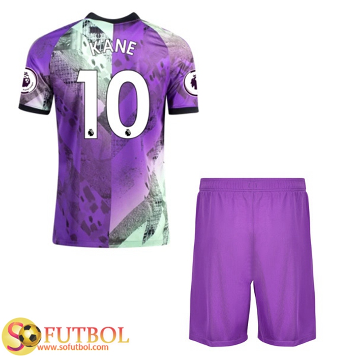 Camiseta Futbol Tottenham Hotspur (Harry Kane 10) Ninos Tercero 2021/2022