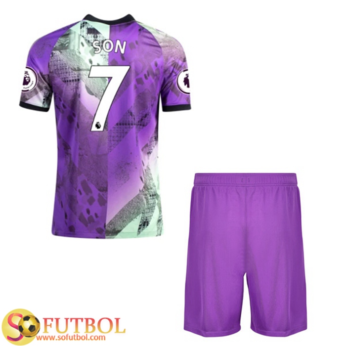 Camiseta Futbol Tottenham Hotspur (Son Heung-Min 7) Ninos Tercero 2021/2022