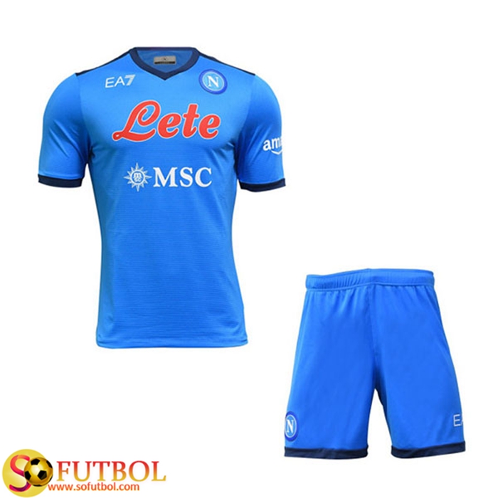 Camiseta Futbol SSC Napoli Niños Titular 2021/2022