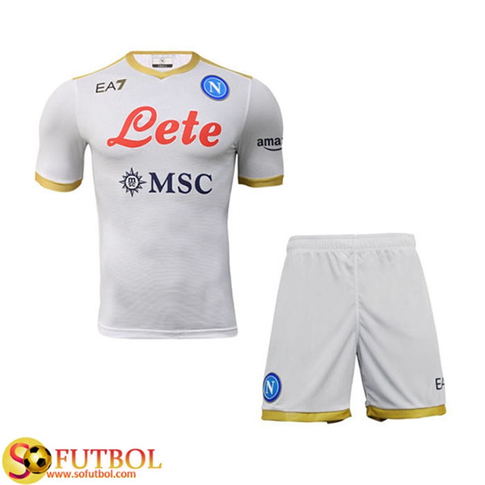 Camiseta Futbol SSC Napoli Niños Alternativo 2021/2022