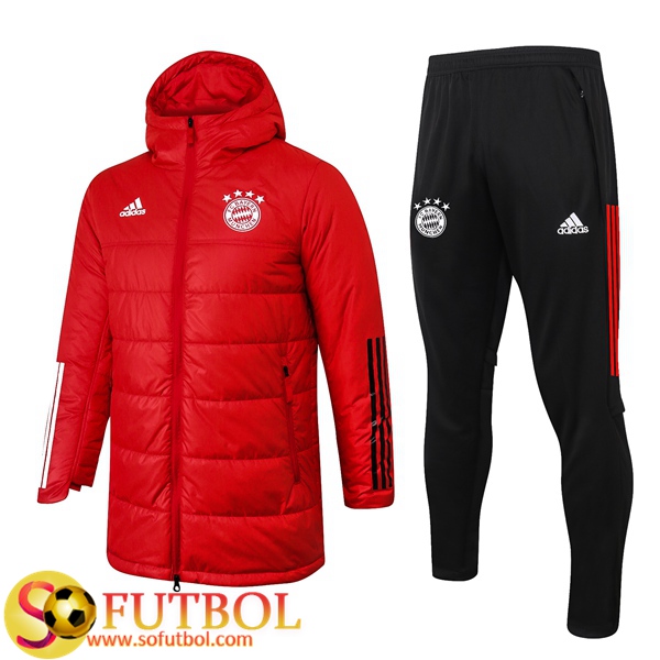 Chaqueta De Plumas Bayern Munich Roja + Pantalones 2020/2021