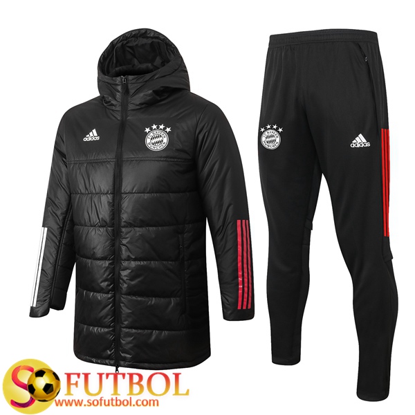 Chaqueta De Plumas Bayern Munich Negro + Pantalones 2020/2021