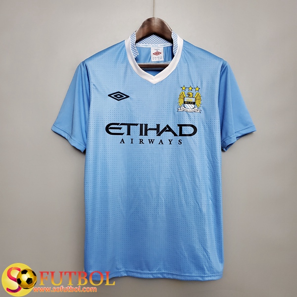 Camiseta Futbol Manchester City Retro Primera 2011/2012