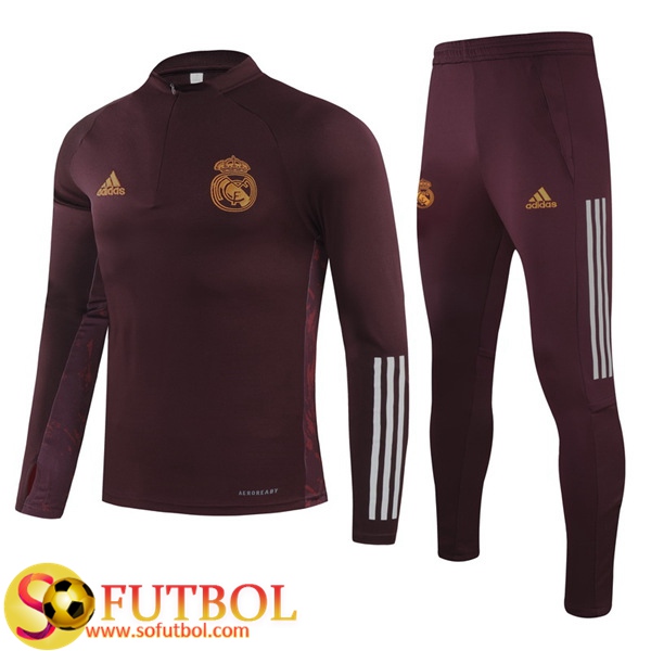 Chandal Futbol Real Madrid Ninos Violet 2020/2021 / Sudadera y Pantalon Entrenamiento