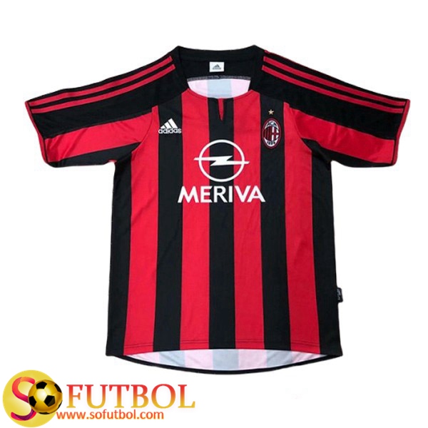 Camiseta Futbol Milan AC Retro Primera 2003/2004