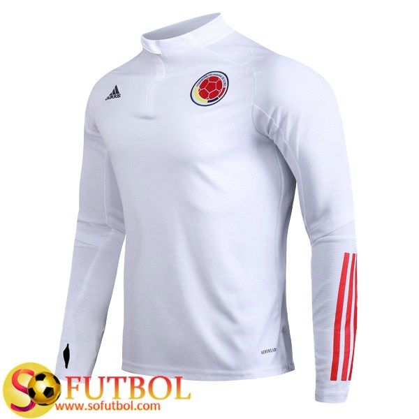 Sudadera de entrenamiento Colombia Blanco 2020/21 Sudadera de entrenamiento Colombia Blanco 2020/21