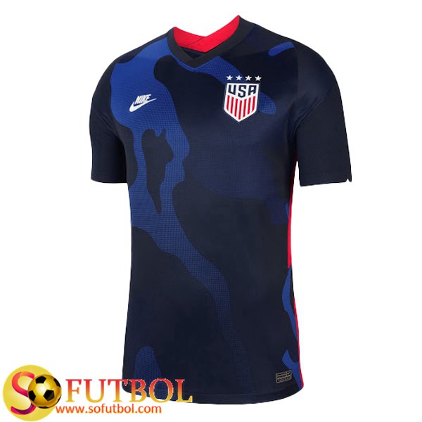 Camiseta de fútbol del equipo nacional de los Estados Unidos para hombre,  2020 (3XL), Blanco/Azul Leal