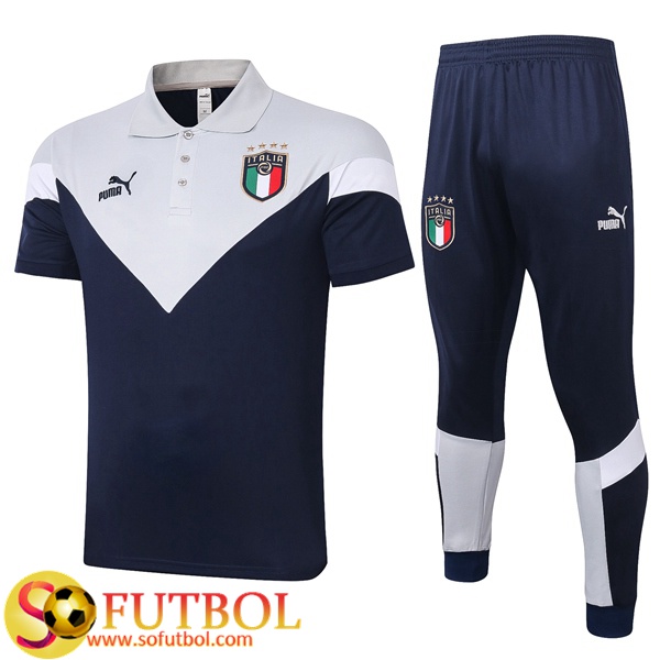 Polo Traje Italia + Pantalones Gris Blanco 2020/2021