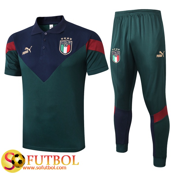 Polo Traje Italia + Pantalones Verde 2020/2021