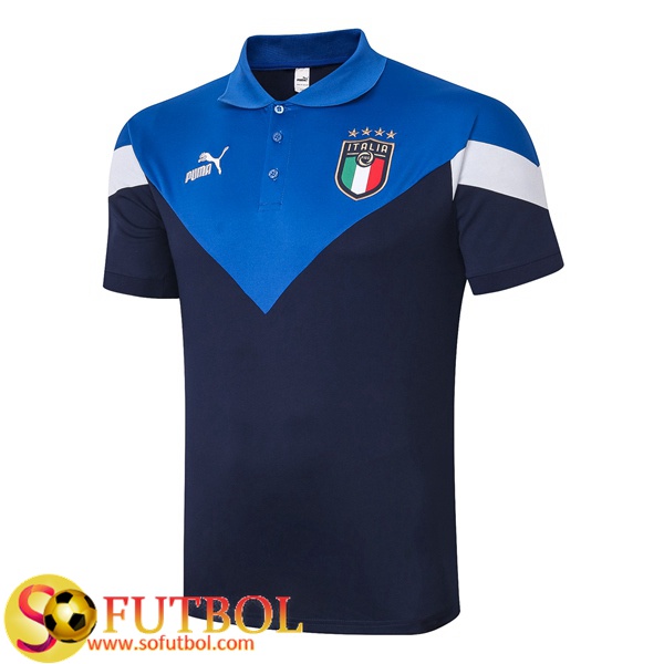 Polo Futbol Italia Azul 2020/2021