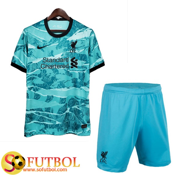 Camiseta Futbol FC Liverpool Ninos Segunda Version Filtrada 2020/21