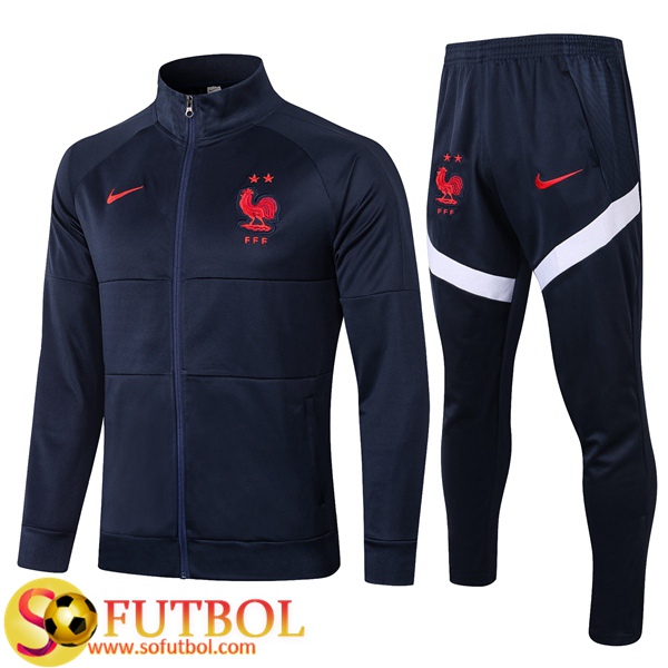 Chandal Futbol Francia Azul Royal 2020/2021 Chaqueta y Pantalon Entrenamiento