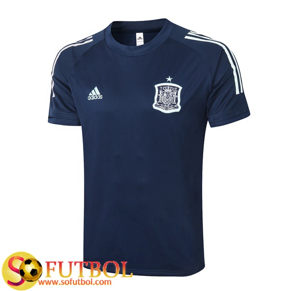 Camisetas entrenamiento España Azul Royal 2020/2021