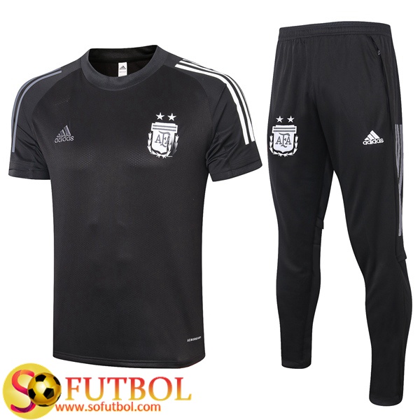 Camisetas entrenamiento Argentina + Pantalones Negro 2020/2021