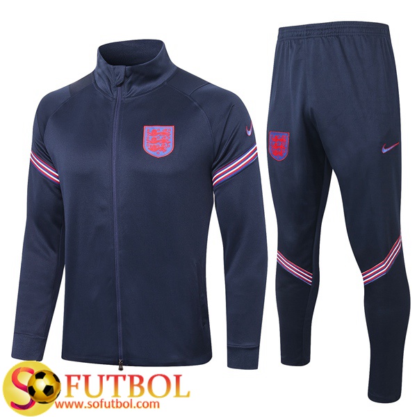 Chandal Futbol Inglaterra Azul Royal 2020/2021 Chaqueta y Pantalon Entrenamiento