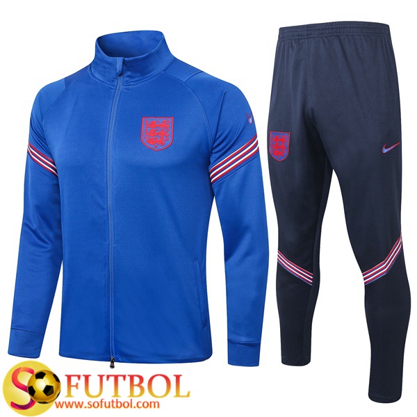 Chandal Futbol Inglaterra Azul 2020/2021 Chaqueta y Pantalon Entrenamiento