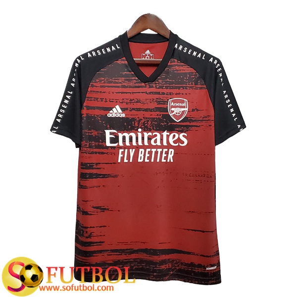 Camiseta Entrenamiento Arsenal Negro/Roja 2020/2021