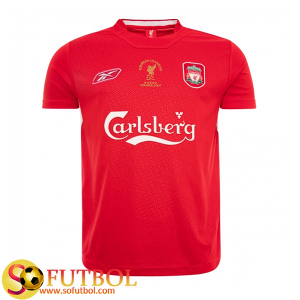Camiseta Futbol FC Liverpool Retro Primera Champions 2005