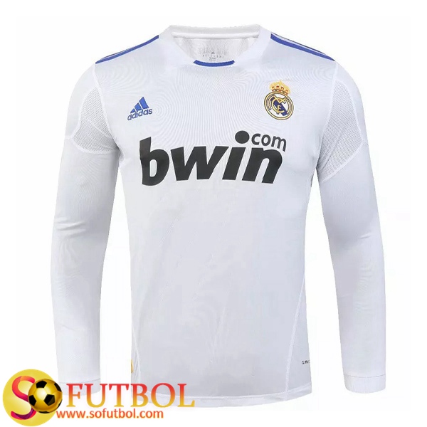Camiseta Futbol Real Madrid Retro Primera Manga larga 2010/2011