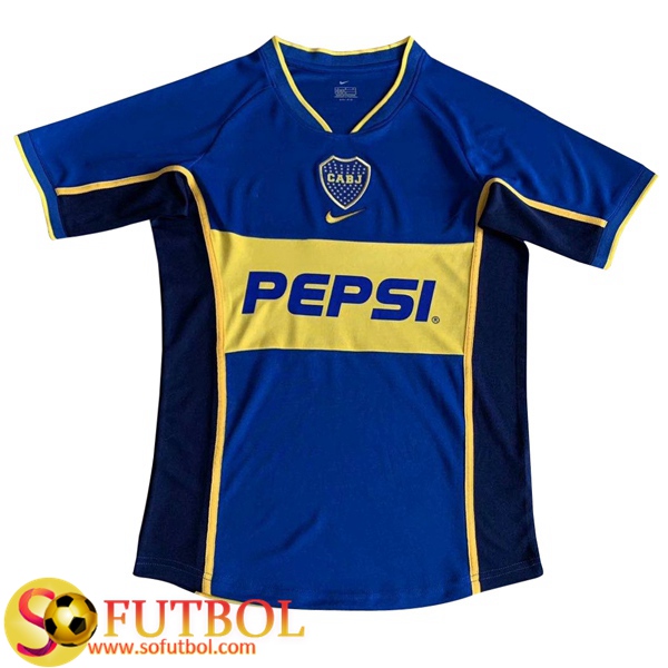 Camiseta Futbol Boca Juniors Retro Primera 2002