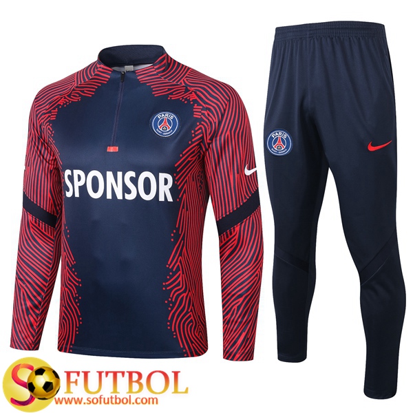 Chandal Futbol Pairis PSG Azul Royal 2020/2021 / Sudadera y Pantalon Entrenamiento