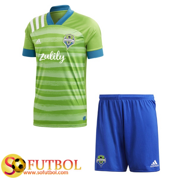 Camiseta + Pantalones Seattle Sounders Ninos Primera 2020/21