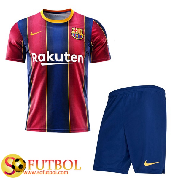 Camiseta + Pantalones FC Barcelona Ninos Primera 2020/21