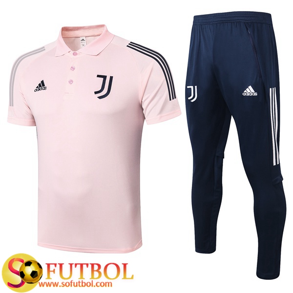 Polo Futbol Juventus + Pantalones Rosa 2020/2021