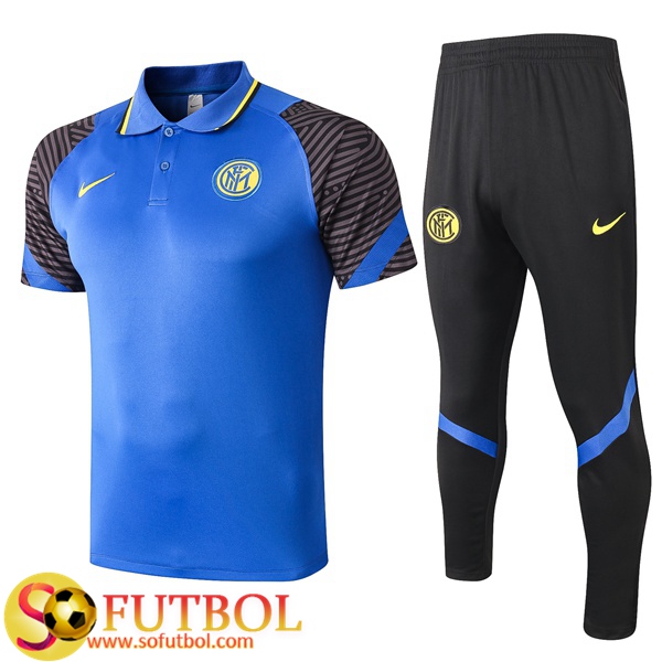 Polo Futbol Inter Milan + Pantalones Azul 2020/2021