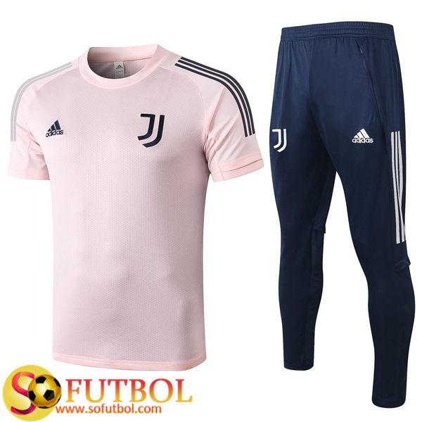 Camisetas Entrenamiento Juventus + Pantalones Rosa 2020/2021