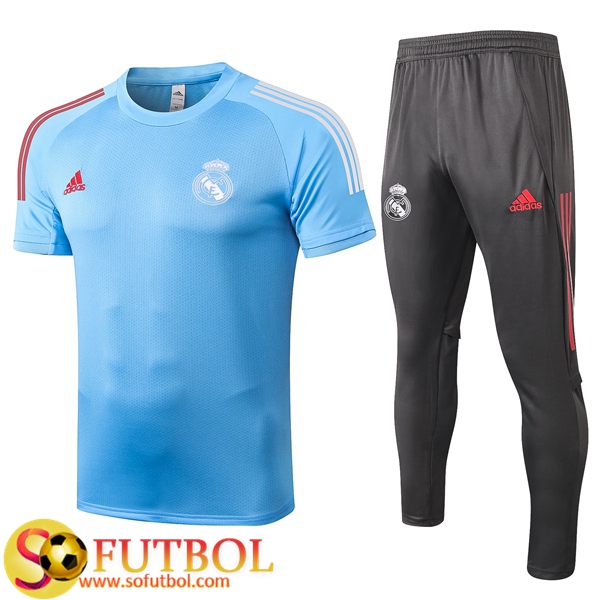 Camisetas Entrenamiento Real Madrid + Pantalones Azul 2020/2021
